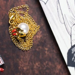 Lantisor cu Pandantiv Anime, Chainsaw Man, Power, Galben, Otel Inoxidabil